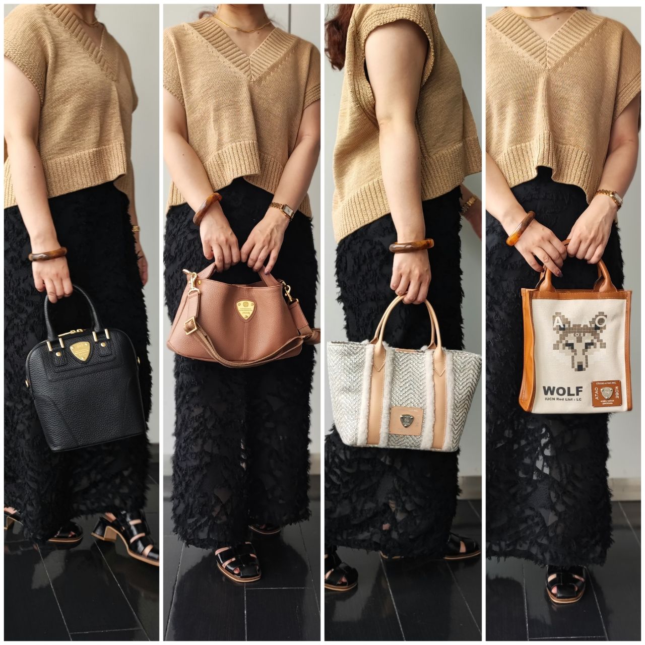 mi---さま専用。天然ソヨゴとアオハダ。。 必須！500mlペットが入るATAOミニバッグ～中型バッグ – ATAO