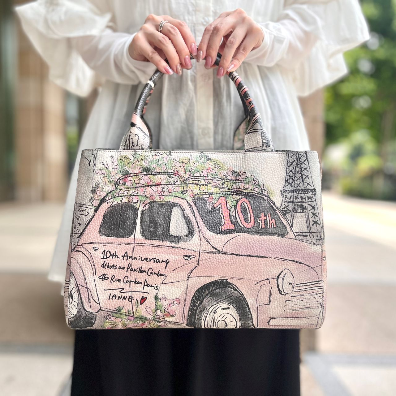 IANNE PAL イアンヌ パル エッフェル塔から花束を 二つ折り財布 財布