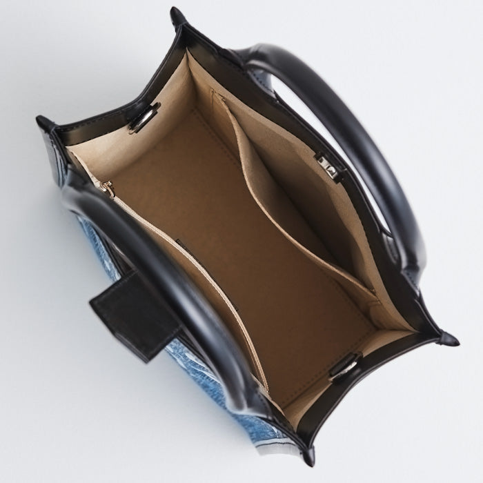 【限定】エアキャンバス・ロゴ|空気のように軽いアートなミニバッグ|2WAY|日本製 MADE IN JAPAN|岡山産デニム