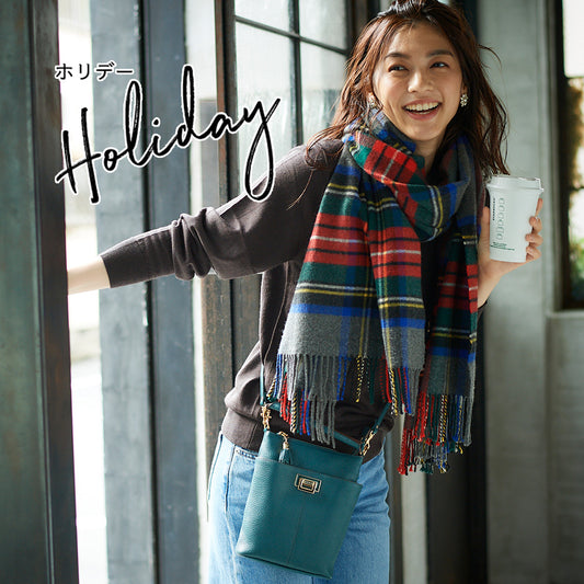 ホリデー/撥水レザーのデイリーポシェット/2way