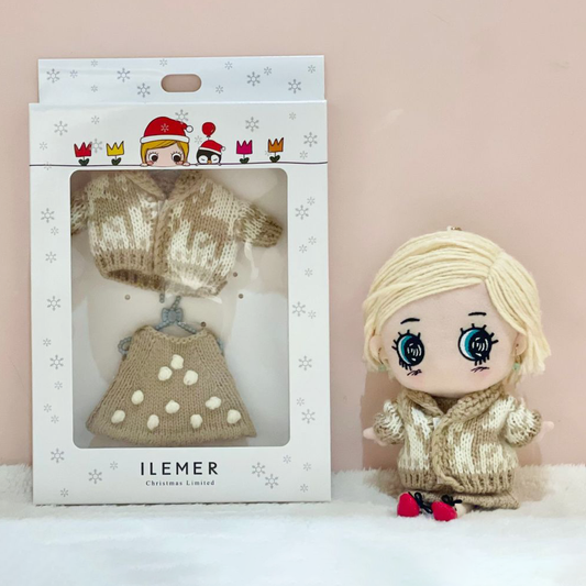 【Xmas限定】着せ替えデラックス (カウチンニット×ドットワンピ)