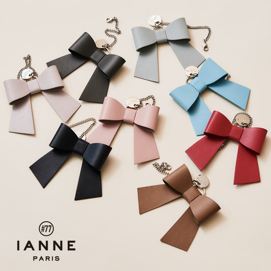 IANNE|ruban(リュバン)|レザーのリボンチャーム
