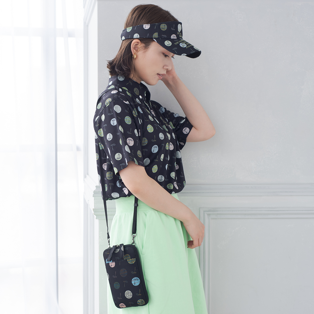 ポシェット(ハーモニードットライン)/ATAOゴルフ/ブラック