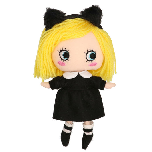 着せ替えデラックスセット(ねこ耳付き!ブラックワンピ+レースアップ)