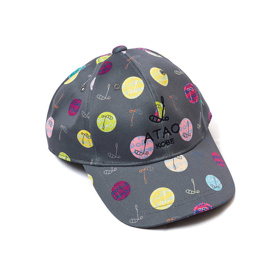 キャップ(ハーモニードットライン)/ATAOゴルフ/トゥルーグレー