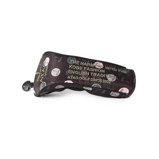 フェアウェイウッドカバー(ハーモニードットライン)/ATAOゴルフ/ブラック