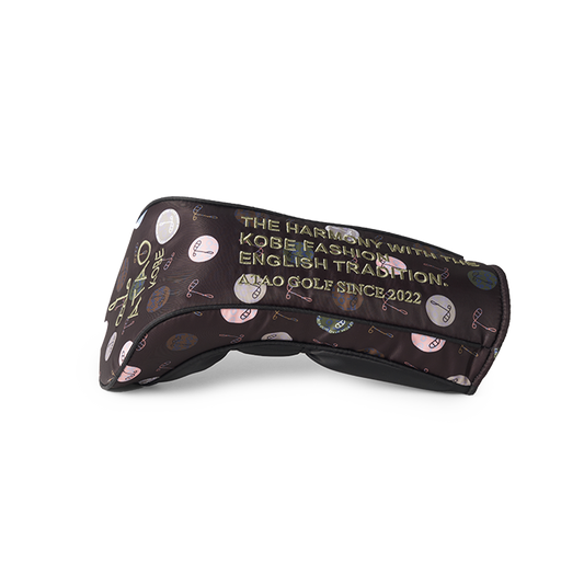 ドライバーカバー(ハーモニードットライン)/ATAOゴルフ/ブラック