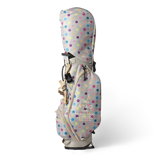 キャディーバッグ(ハーモニードットライン)/ATAOゴルフ/アイスベージュ