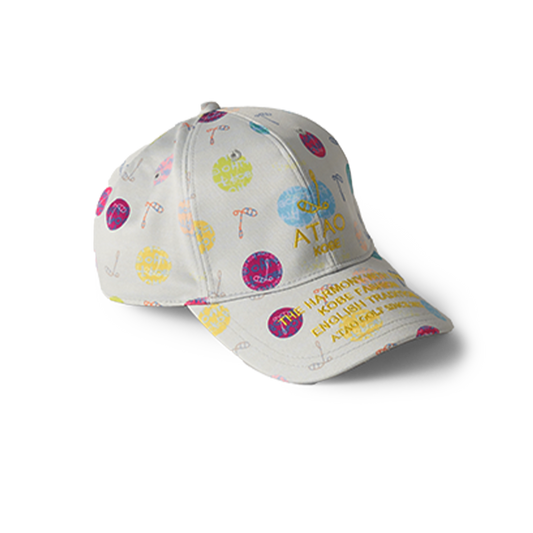 キャップ(ハーモニードットライン)/ATAOゴルフ/アイスベージュ