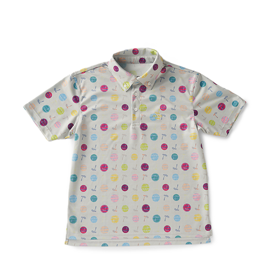 ポロシャツ(ハーモニードットライン)／ATAOゴルフ