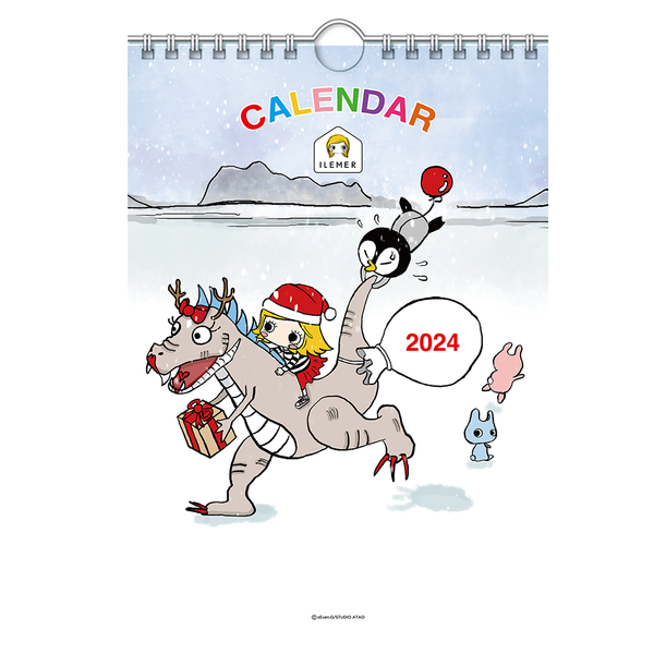 予約】2024年1月始まり「イルメール物語」壁掛けカレンダー（フック