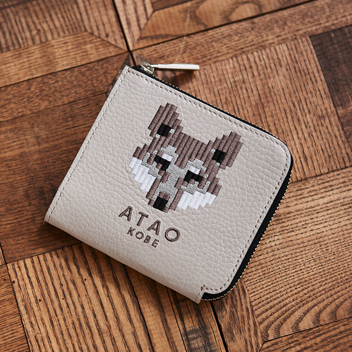 ATAO18周年記念｜ZOOシリーズ｜チェス(CHESS)｜ミニ財布｜刺繍｜日本製