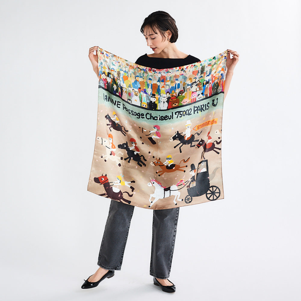 唯一無二のアート｜IANNEシルク大判スカーフ