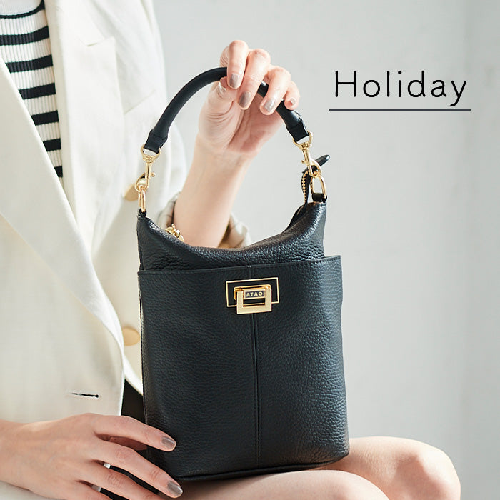 ホリデー／撥水レザーのデイリーポシェット／2way