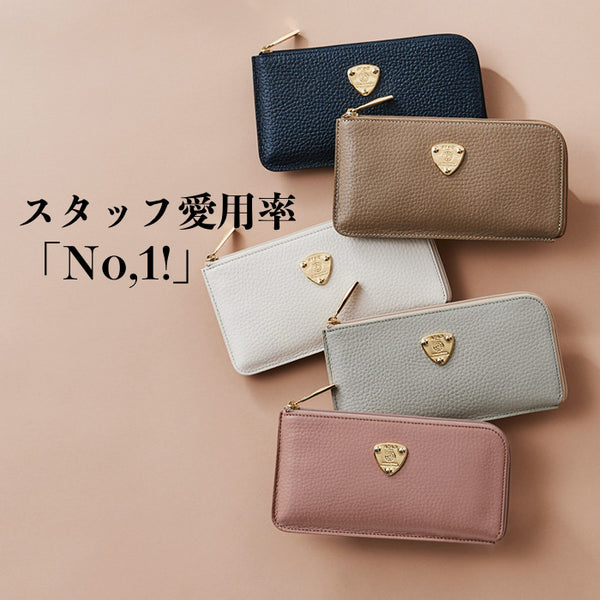 ATAO ☆アタオケリーブラック 会い 口ゴプレート長財布 L字ファスナー  