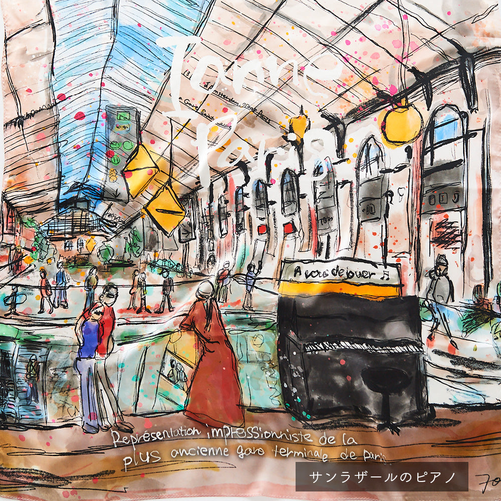 唯一無二のアート｜IANNEシルク大判スカーフ