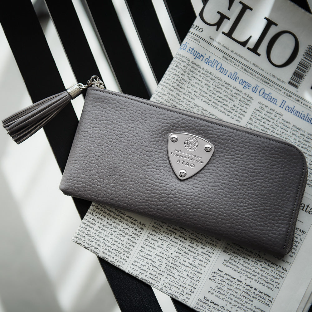 【新品未使用】atao アタオ　長財布　limo リモ　ケリー　ストーングレー 新色「ストーングレー」｜ATAOの定番ケリーシリーズ｜limo／slimo