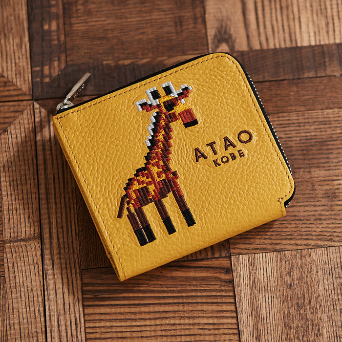 ATAO18周年記念｜ZOOシリーズ｜チェス(CHESS)｜ミニ財布｜刺繍｜日本製