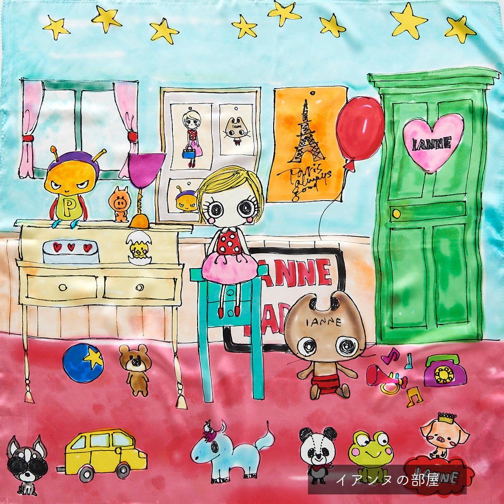 唯一無二のアート｜IANNEシルク大判スカーフ