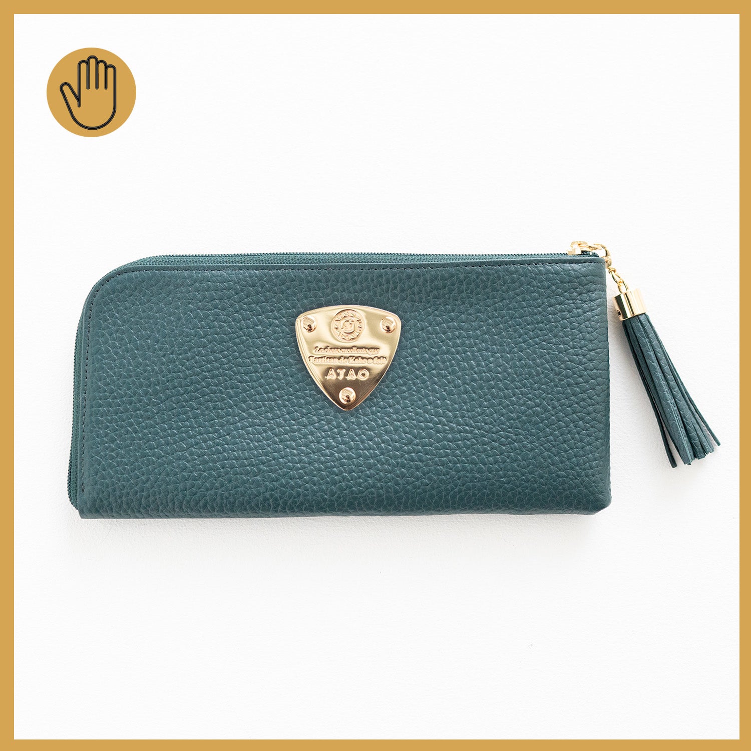 限定ボタニカルグリーン。長財布 ATAOエンブレム付き 限定「ボタニカルシリーズ」(slimo(スリモ)／limo(リモ)／waltz