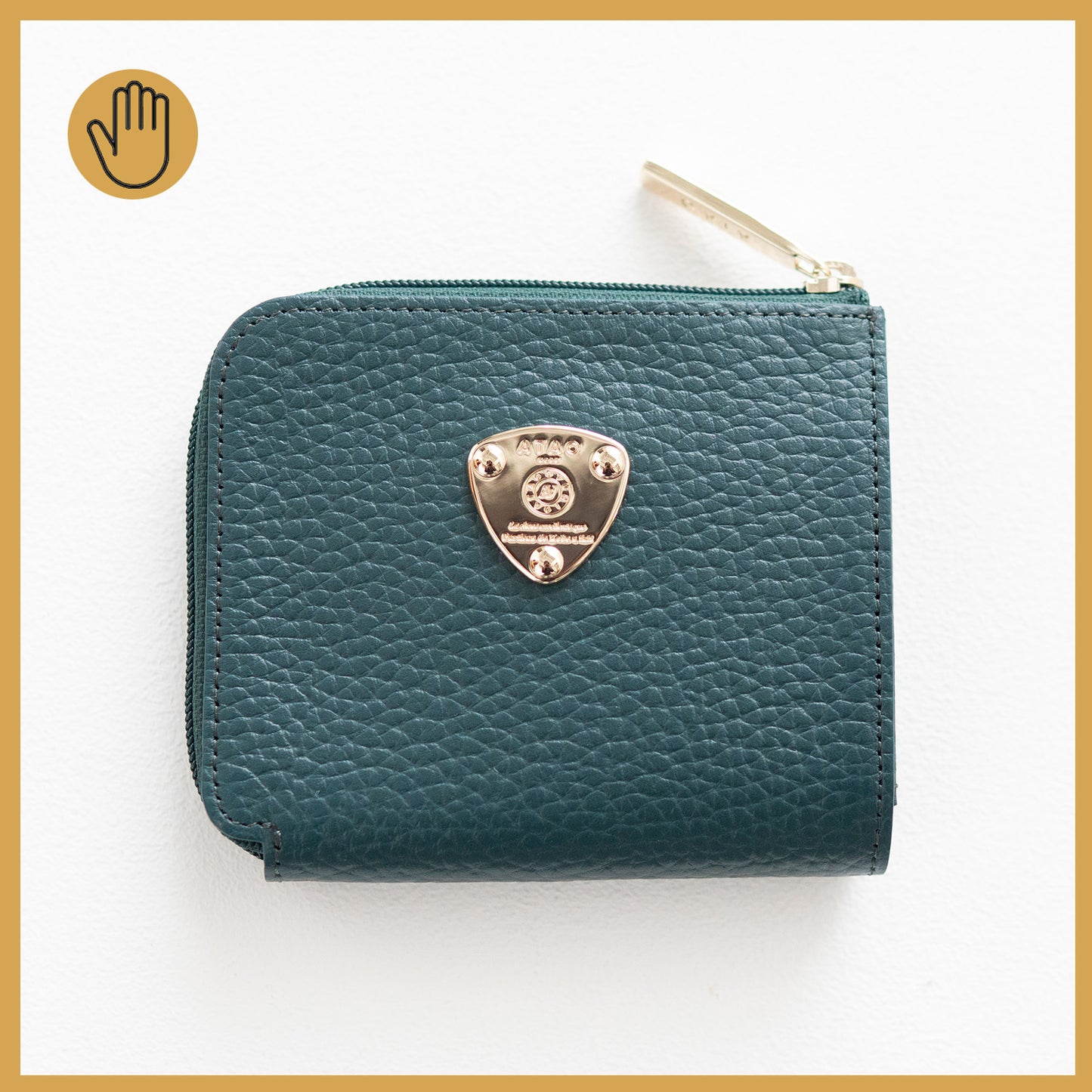 atelierAtaoのミニ財布｜milimo(ミリモ)｜ケリー｜ボタニカルグリーン｜キャッシュレス対応