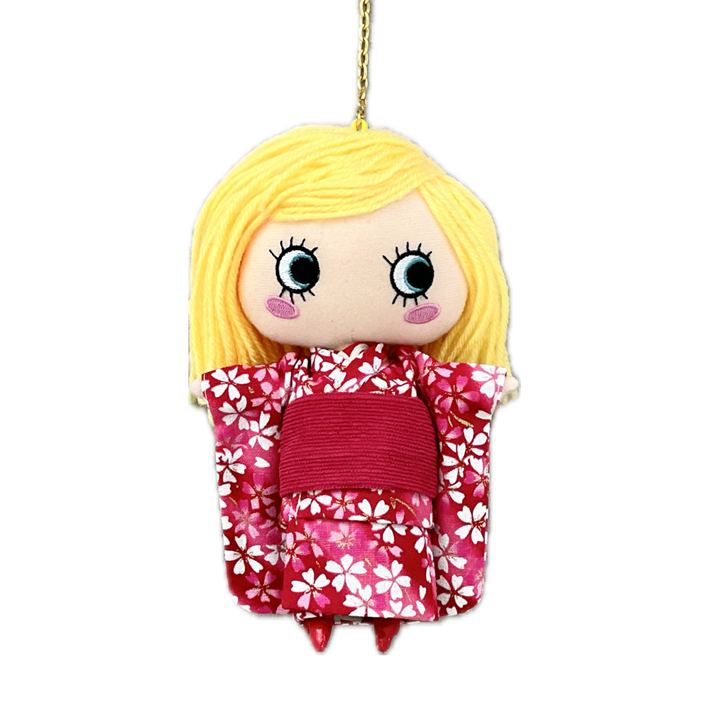 着せ替えデラックス｜着物・桜（レッド）