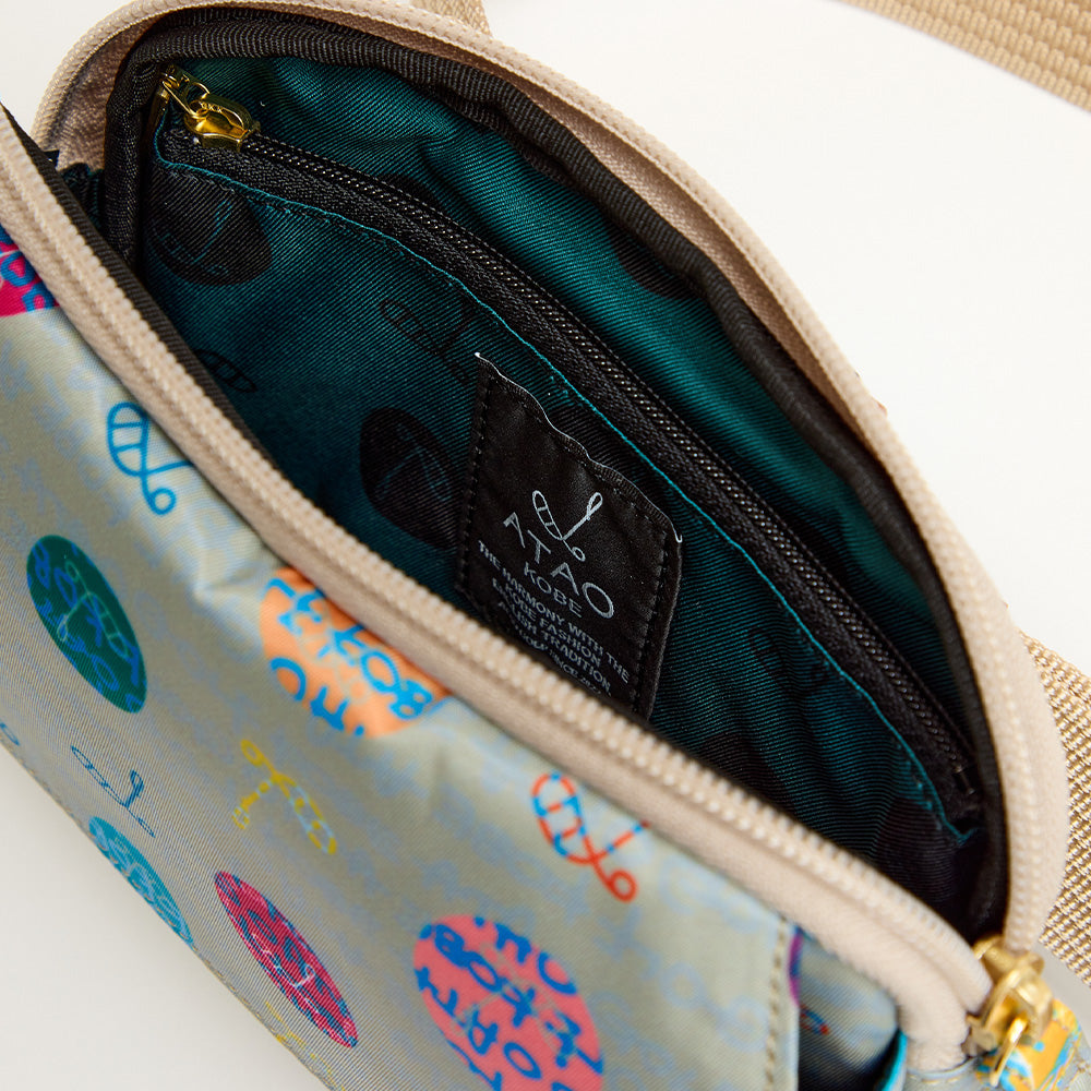 ラウンドウエストポーチ（ハーモニードットライン）/ATAOゴルフ