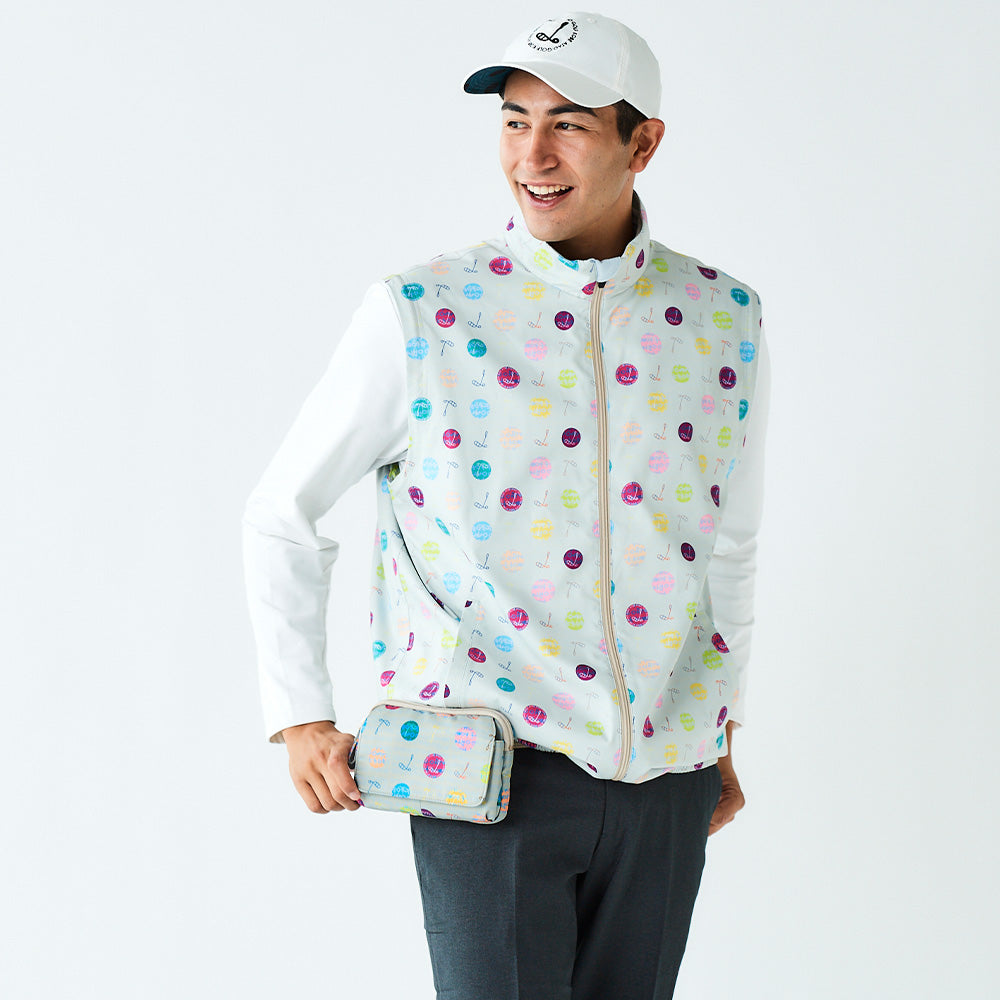 ラウンドウエストポーチ（ハーモニードットライン）/ATAOゴルフ