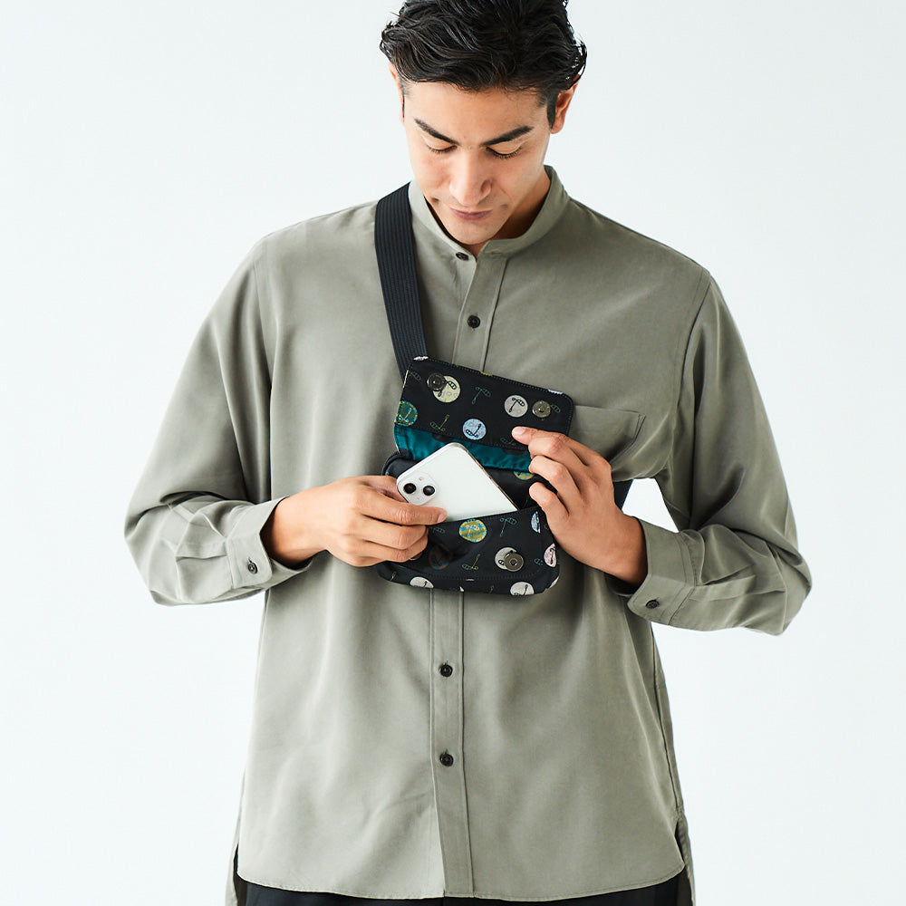 ラウンドウエストポーチ（ハーモニードットライン）/ATAOゴルフ