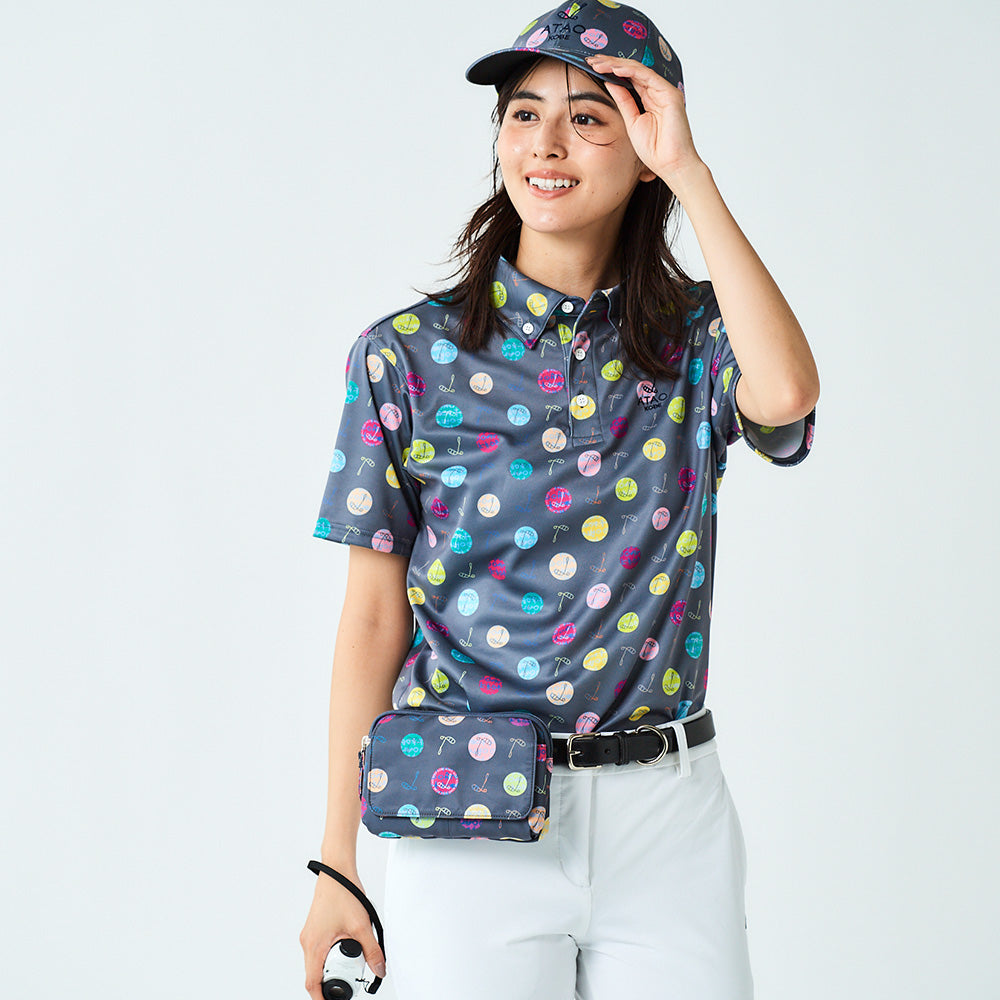 ラウンドウエストポーチ（ハーモニードットライン）/ATAOゴルフ