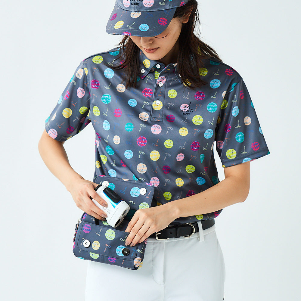 ラウンドウエストポーチ（ハーモニードットライン）/ATAOゴルフ