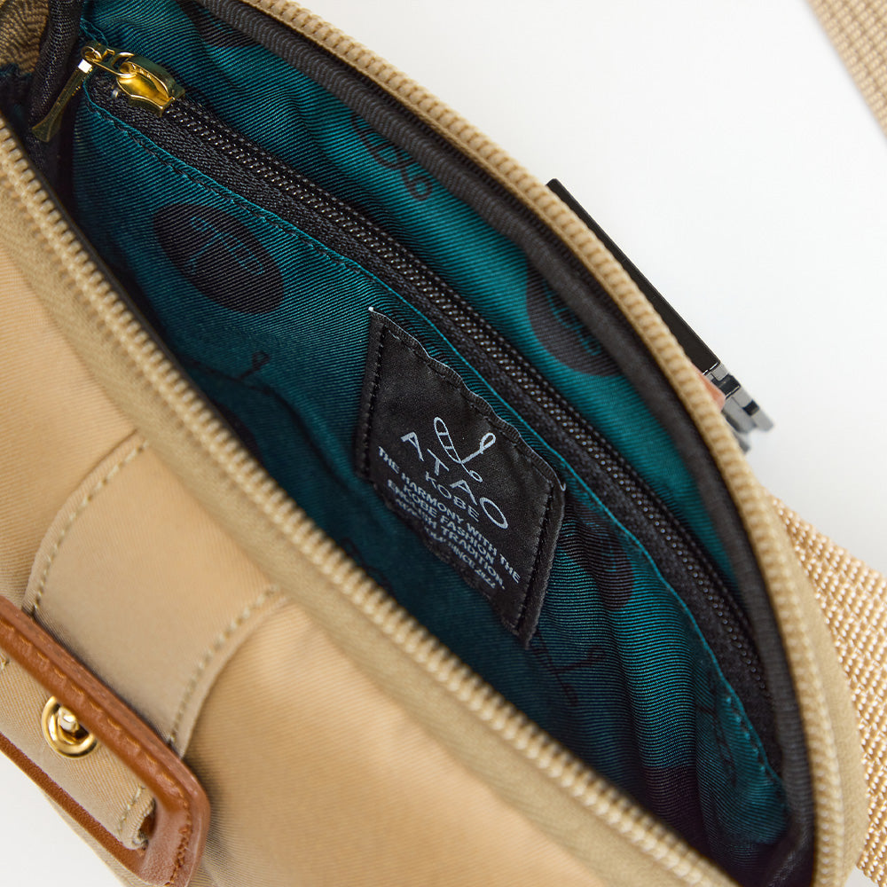 ラウンドウエストポーチ（トレンチライン）/ATAOゴルフ