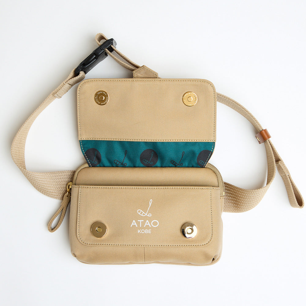 ラウンドウエストポーチ（トレンチライン）/ATAOゴルフ