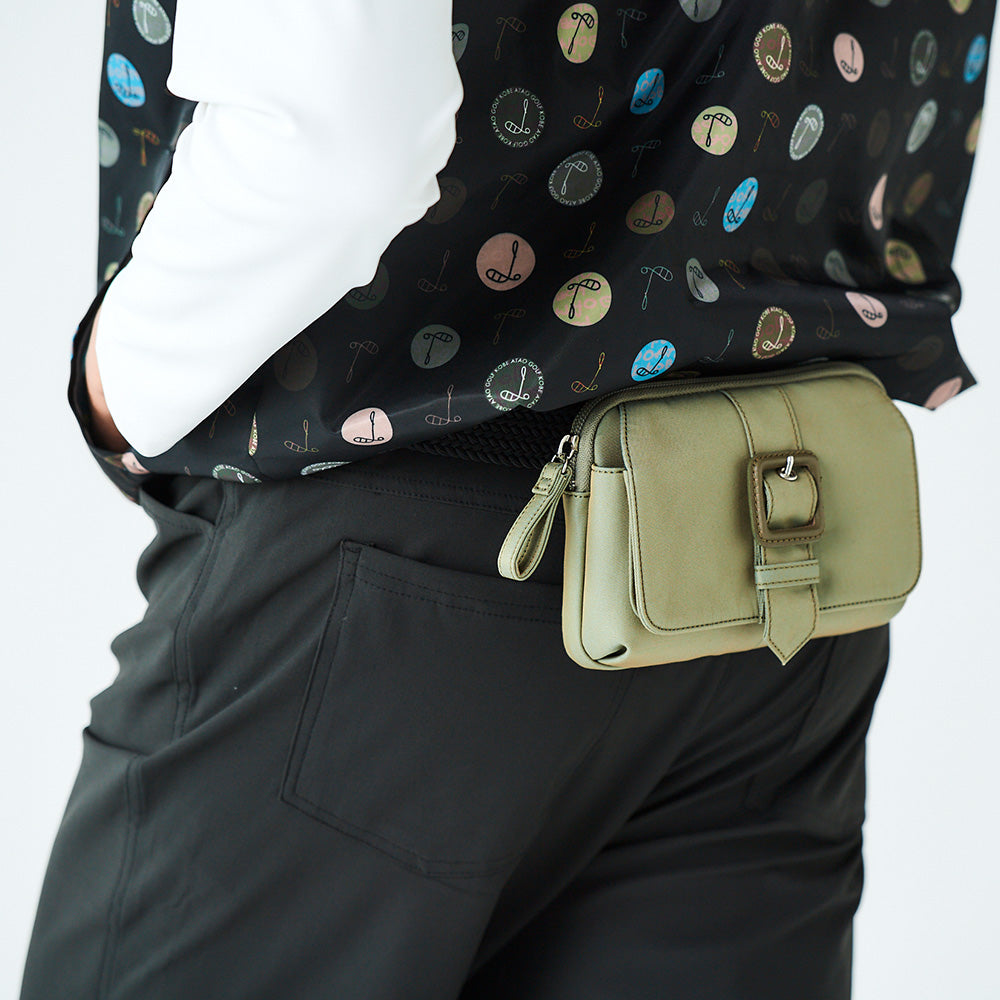 ラウンドウエストポーチ（トレンチライン）/ATAOゴルフ