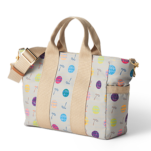 カートトート(ハーモニードットライン)／ATAOゴルフ／アイスベージュ